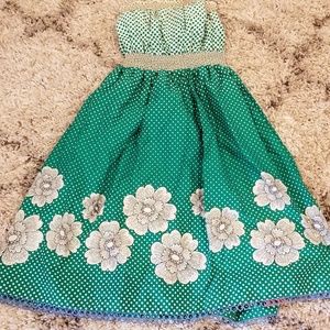 Anthro Strapless Dress